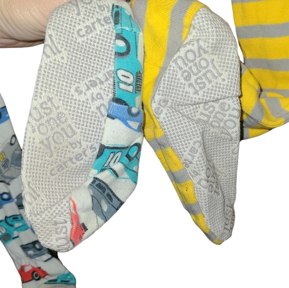 Carters Pajama Full Length Zip Onesie Bundle Cars & Tractor 5T - Picture 4 of 5